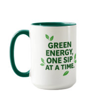 Caneca de Energia Verde à Base de Plantas