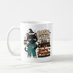 Caneca de Enfermeira Bruxa Básica Café Extra Zero