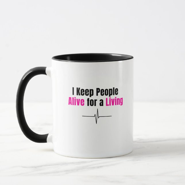 Caneca de Enfermeira Engraçada (Esquerda)
