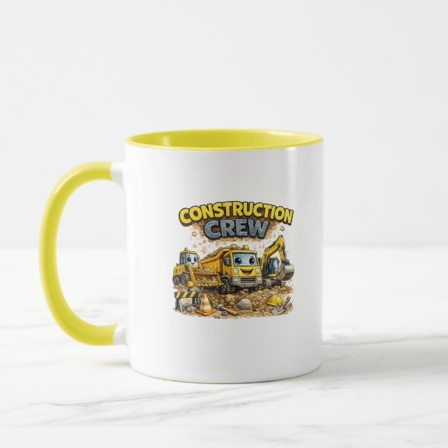 Caneca de Escavadeira de Desenho Animado da Equipe (Esquerda)