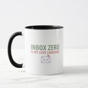 Caneca de Escritório Engraçada Amor por Inbox Zero