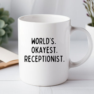 Caneca de escritório engraçada 'O Receptor Mais ou
