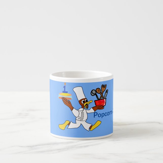 Caneca de Especialidade Kazoo, Chef Azul Claro (Frente)