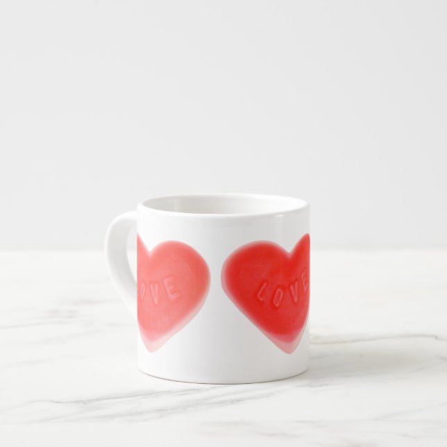 Caneca de espresso cardíaca doce (Frente Esquerda)