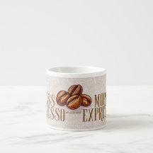 Caneca de espresso citação menos depressão mais ex