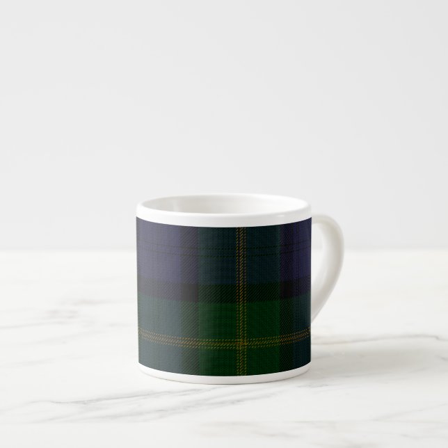 Caneca de Espresso Clan Gordon Old Ancient Tartan (Frente Esquerda)