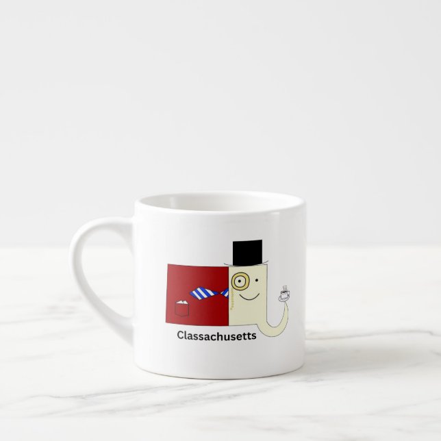 Caneca de Espresso Classachusetts Massachusetts (Esquerda)