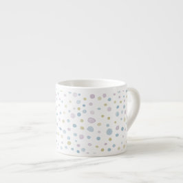Caneca de Espresso com Pontos de Aquarela William