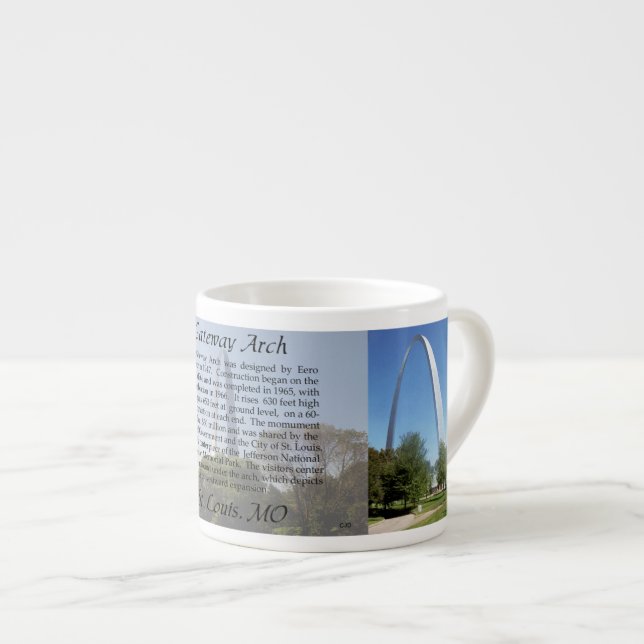 caneca de espresso Gateway Arch (Frente Esquerda)