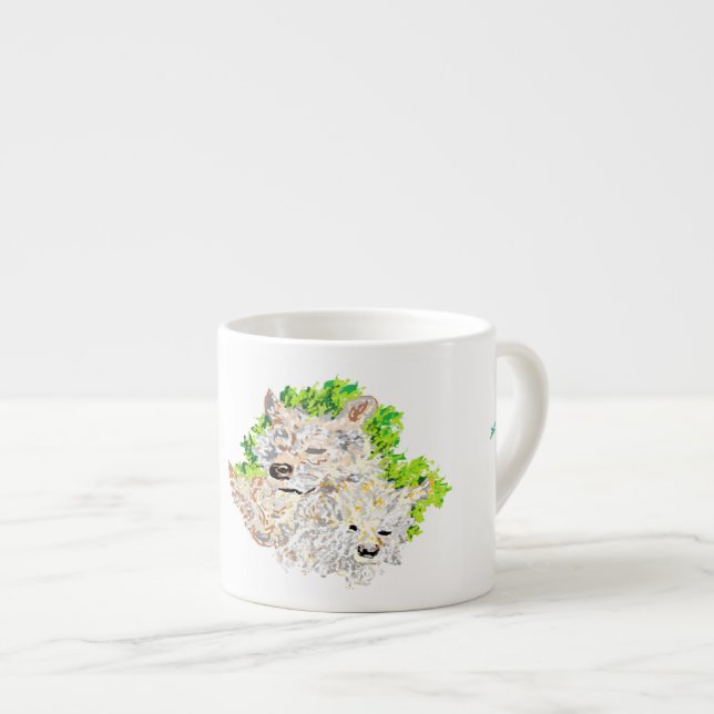Caneca de Espresso/ Lobos (Frente Esquerda)