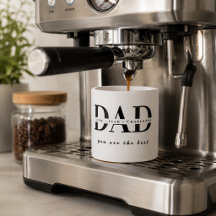 Caneca de Espresso Moderna Personalizada para PAI