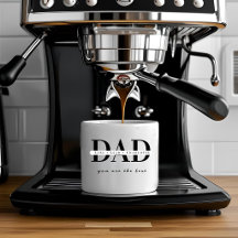 Caneca de Espresso Moderna Personalizada para PAI