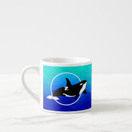 Caneca de Espresso Orca Personalizada
