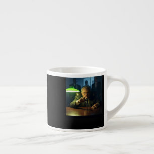 Caneca de espresso para o chefe mão esquerda