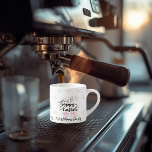 Caneca de espresso personalizada Feliz Páscoa