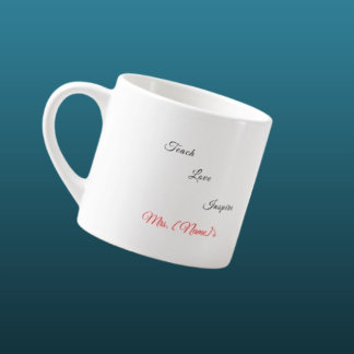 Caneca de Espresso Personalizada para Professora d