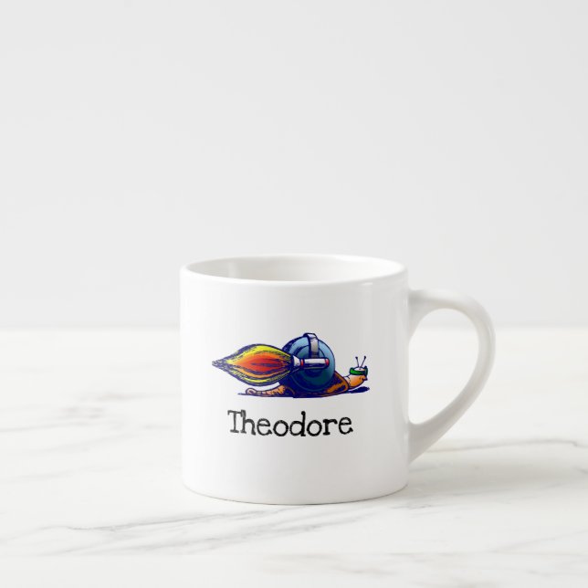 Caneca de Espresso Rocket Snail (Direita)