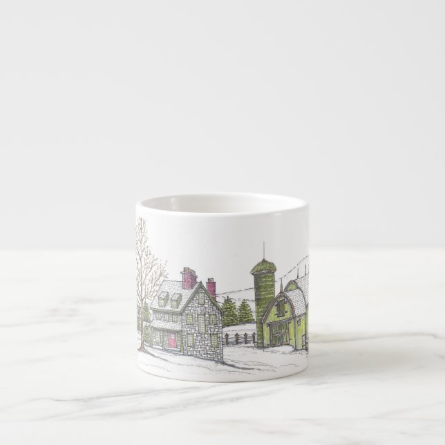 Caneca de Espresso Solstício de Inverno (Frente)