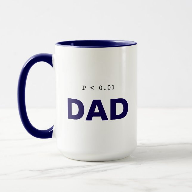Caneca de Estatística de Psicologia Engraçada | Pa (Esquerda)