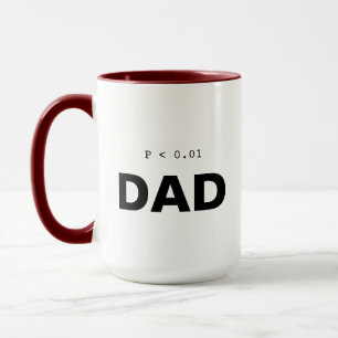 Caneca de Estatística de Psicologia   Pai Signific