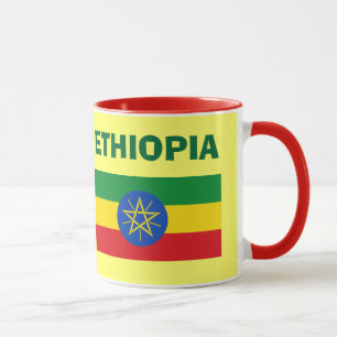 Caneca de Ethiopiav- E de bandeira de código