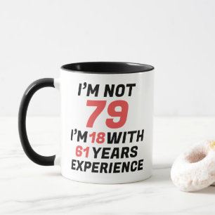Caneca de Experiência de Aniversário de 79 Anos En