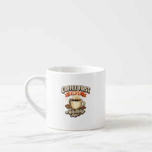 Caneca de Expresso Adulto Primeiro Café Depois Eng