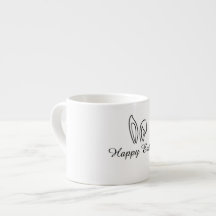 Caneca de Expresso Feliz Páscoa - Presente Festivo