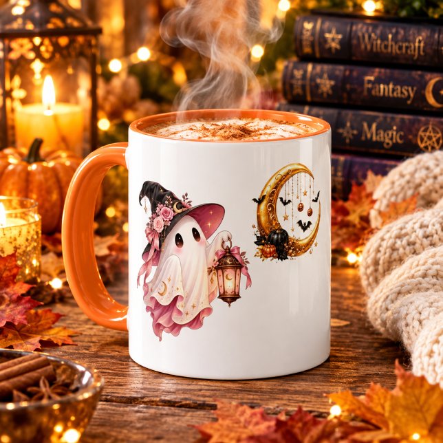 Caneca de Fantasma de Halloween Fofo – C Adorável  (Criador carregado)