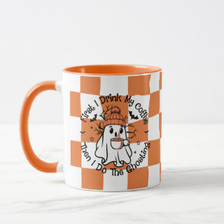 Caneca de Fantasma Fofo de Outono com Tempero de A