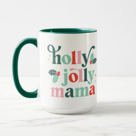 Caneca de Férias Retro Holly Jolly Mama