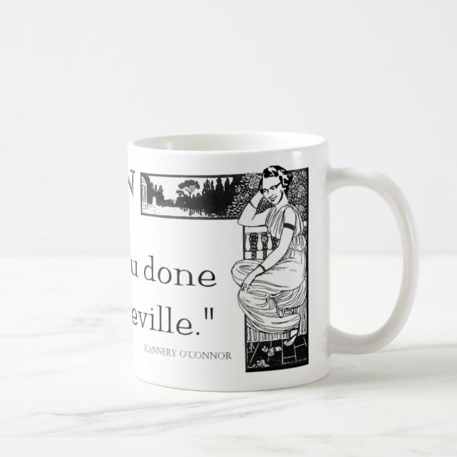 Caneca de Flannery O'Connor "quando em Roma" (Direita)