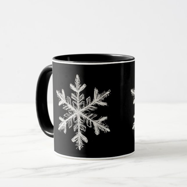 Caneca de floco de neve (Frente Esquerda)