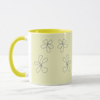caneca de flor amarela