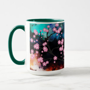 Caneca de flor de cereja