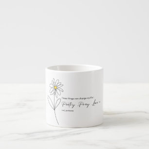 Caneca de Flor de Margarida Poesia