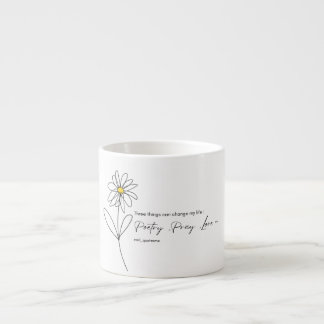 Caneca de Flor de Margarida Poesia