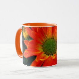 Caneca de Flor Laranja