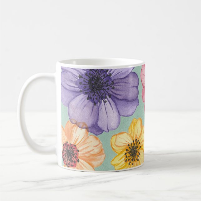 Caneca de flores aquáticas (Esquerda)