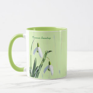 Caneca de Flores de Galantho Comum