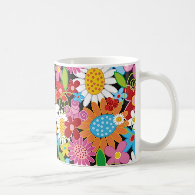 Caneca de Flores de primavera (Direita)