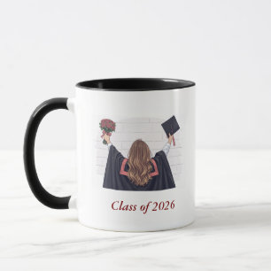 Caneca de Formatura Ilustrada da Turma de 2026 – P