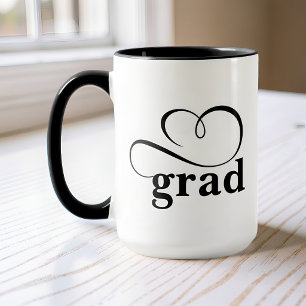 Caneca de Formatura Minimalista com Caligrafia de