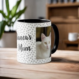 Caneca de Foto com Impressão da Pata da Mamãe do G