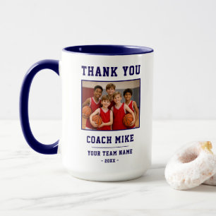 Caneca de Foto com Nome da Equipe Treinador Obriga