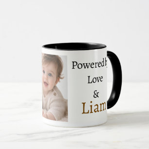 Caneca de Foto com Nome Personalizado e Frase Powe