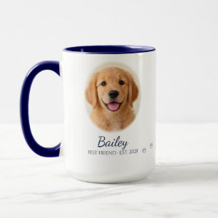 Caneca de Foto com Retrato Personalizado de Pet Az