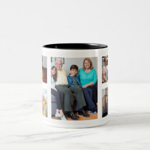 Caneca de Foto da Família - Xícara de Café com Col