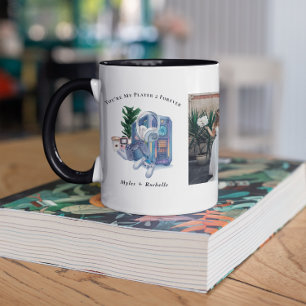 Caneca de Foto de Casal Gamer Personalizada   Play