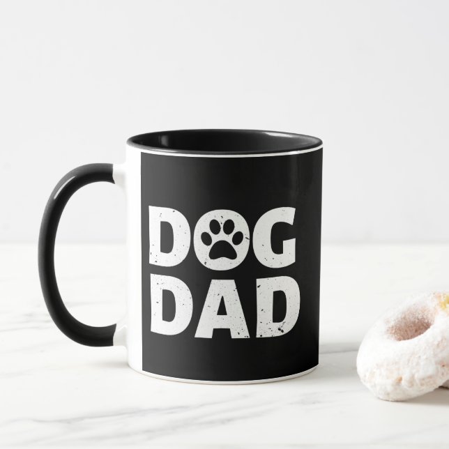 Caneca de Foto do Pai do Cachorro (Com Donut)